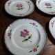 Assiettes plates série de six grès Niderviller décor Cassandre XXème