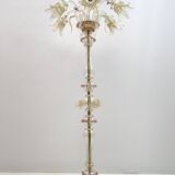 Ca'Rezzonico Blown Murano Glass 6 Arms Floor Lamp, Italy, 1950s