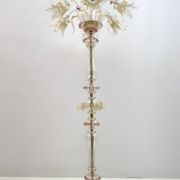 Ca'Rezzonico Blown Murano Glass 6 Arms Floor Lamp, Italy, 1950s