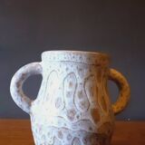 Ceramic vase with handles from the 50s signed Jean Austruy