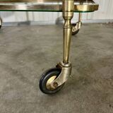 1970s gold rolling serving table