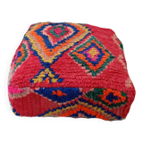 Handmade Berber pouf in wool 60 X 60 X 20 CM