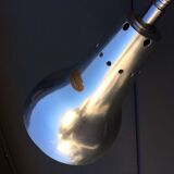 Chrome metal lamppost