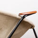Danish armchair in Leather, Steel and Teak, Balloon model by Hans Olsen 1960.