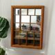 Storage box with wall-mounted glass mirror with integrated storage