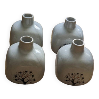 Set of 4 stoneware room fragrance diffusers