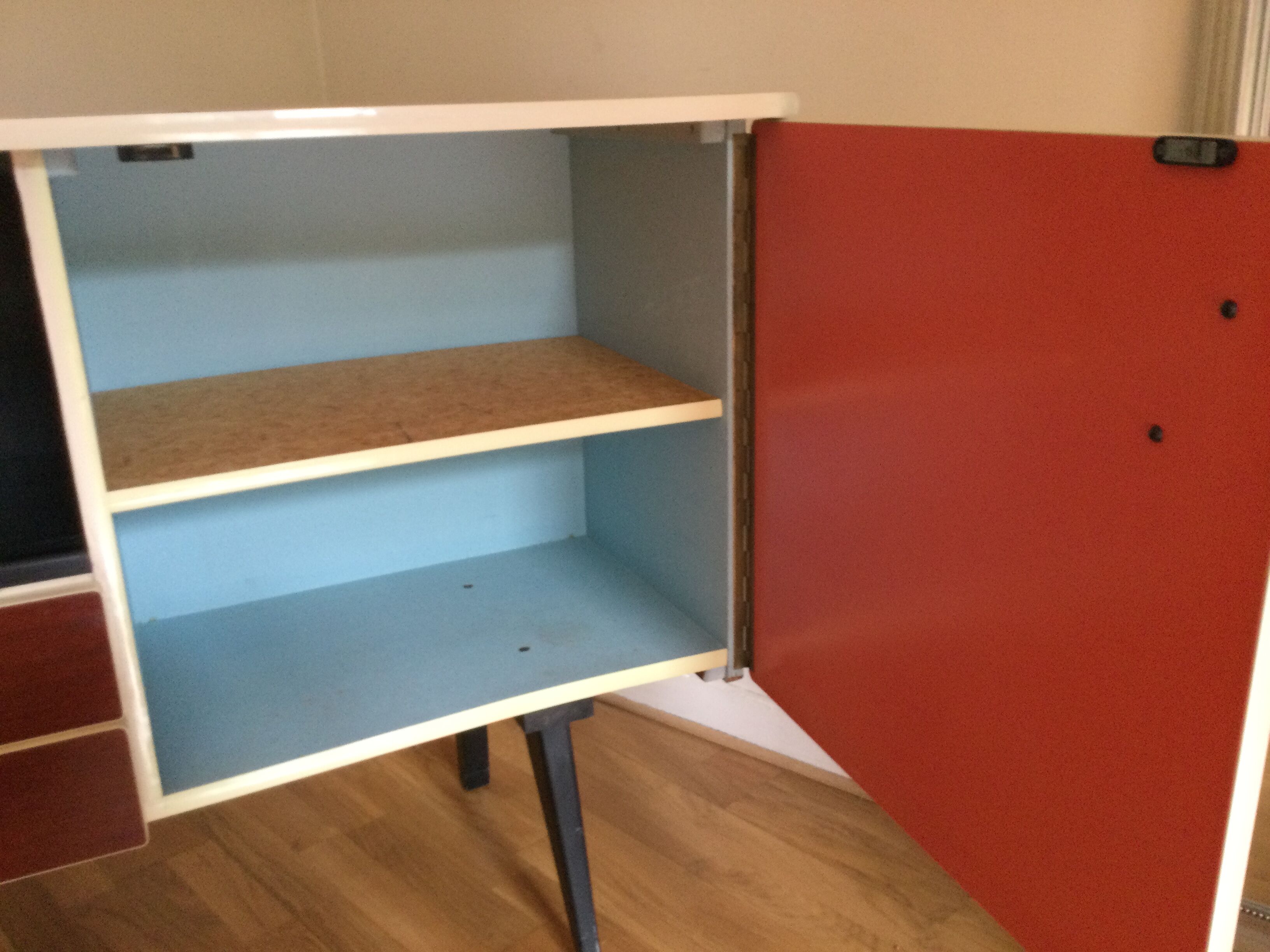Enfilade vintage bois et formica