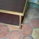 Formica and brass coffee table