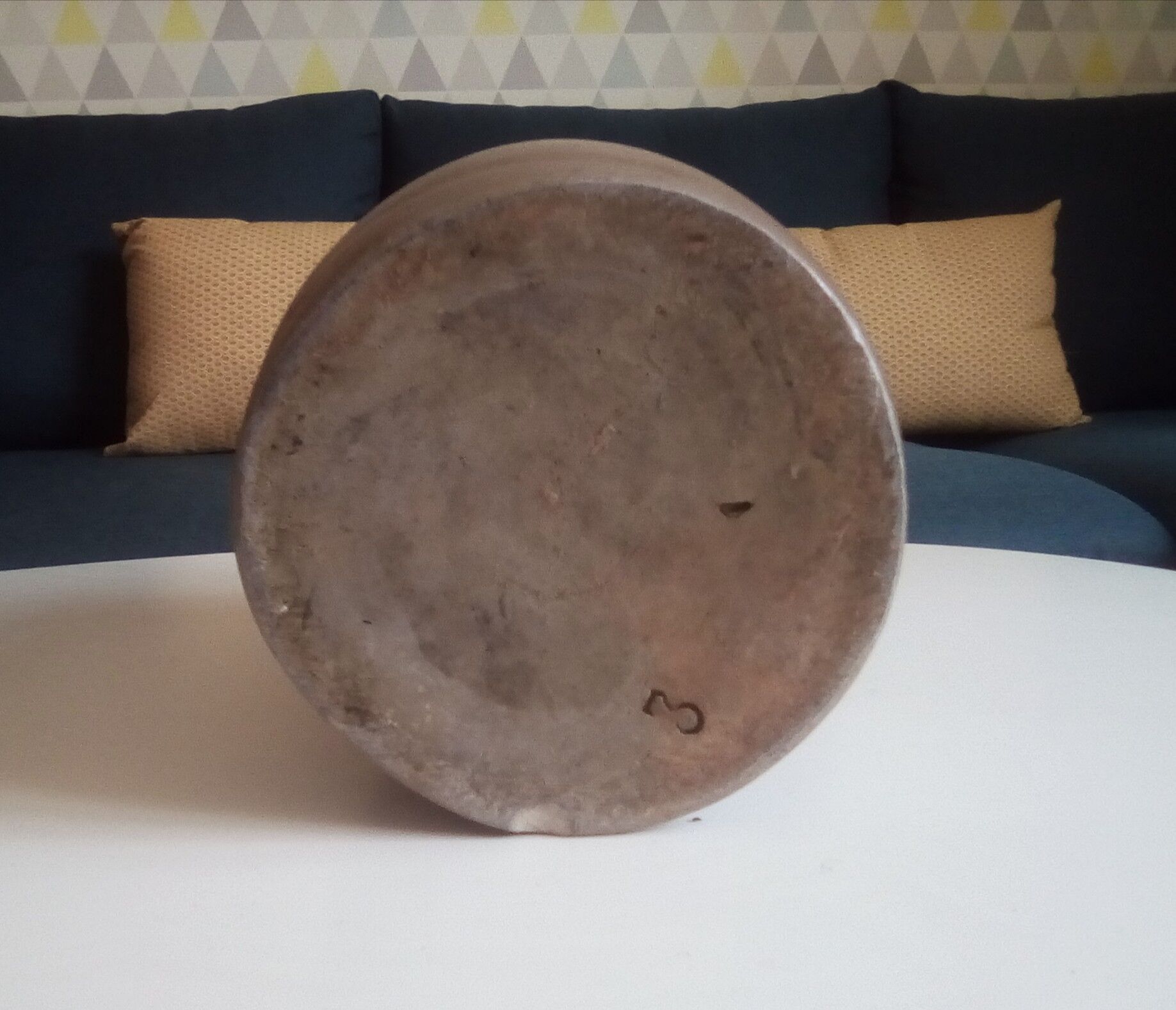 Vintage pitcher in glazed sandstone