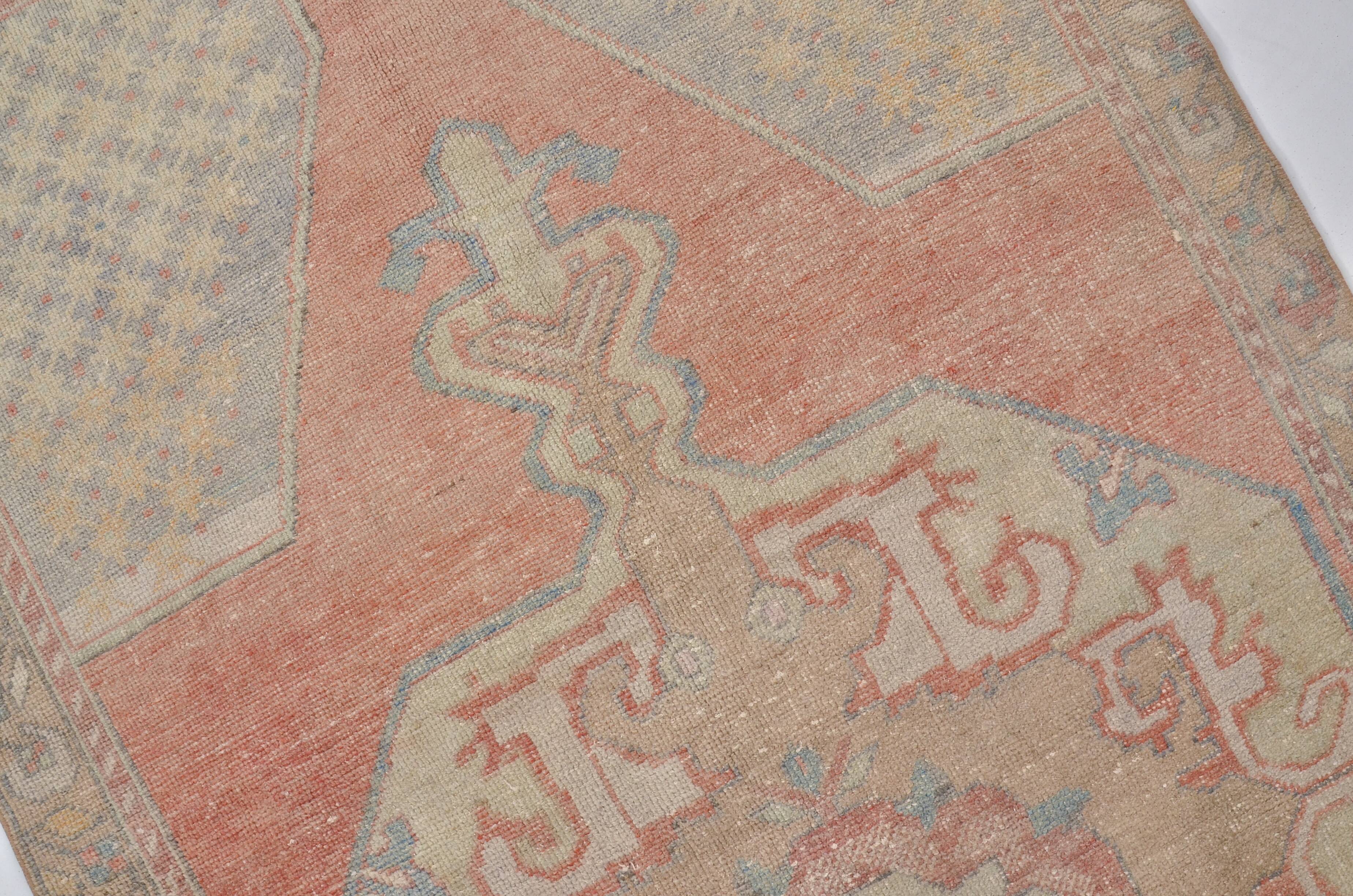 Anatolian Handknotted Floor Orange Rug sku 1287