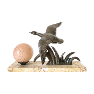 Large Art Deco bird lamp, H27 cm