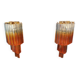 Paire d'appliques design Murano