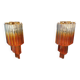 Pair of Murano designer wall lights