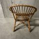 Fauteuil corbeille enfant en rotin