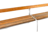 Old nursery school bench with backrest