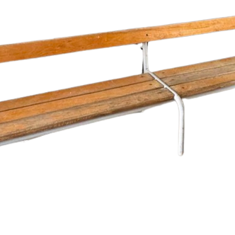 Old nursery school bench with backrest