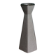 Ceramic candlestick with crackled glaze and gilding, Art Deco