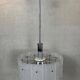 Vintage 1970s pendant lamp – glass/chrome