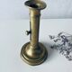 Antique golden brass candle holder