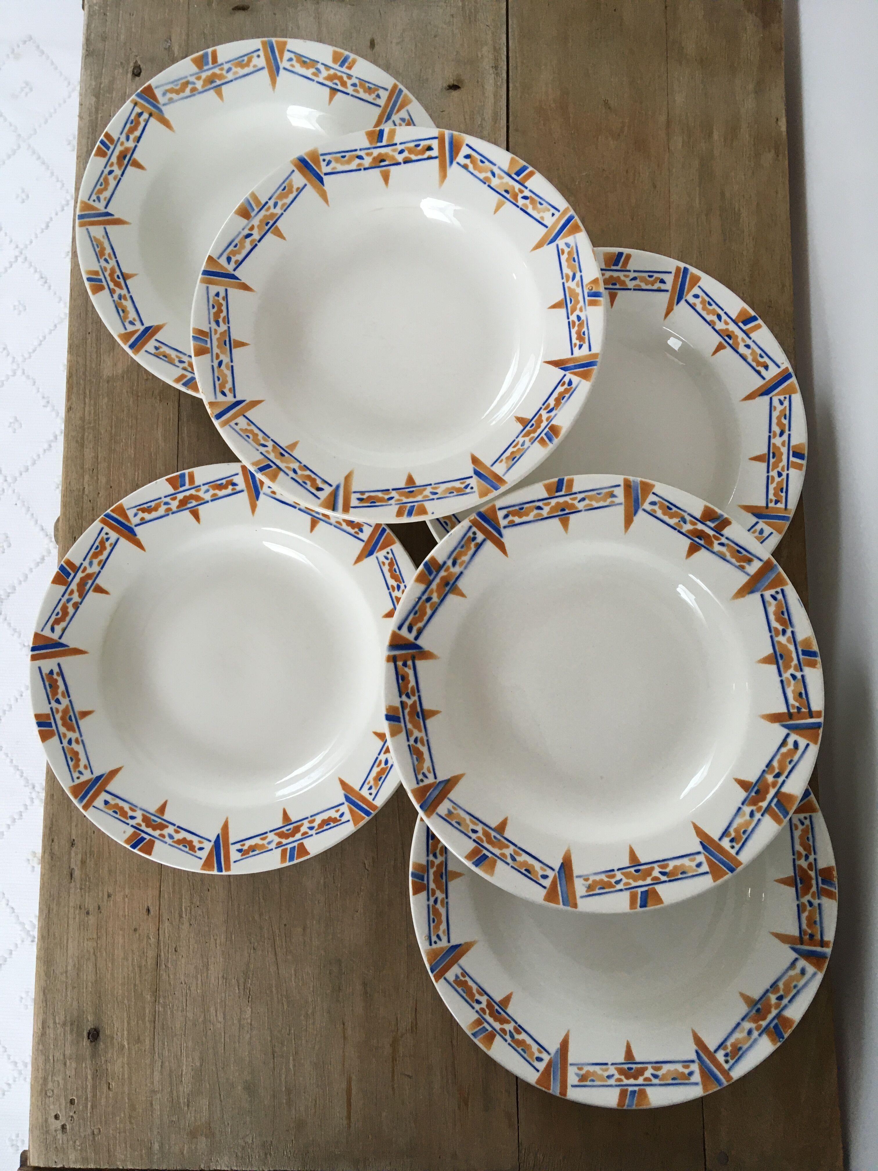 Hollow plates Céranord model "Le Niger"