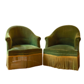 duo de fauteuils crapauds