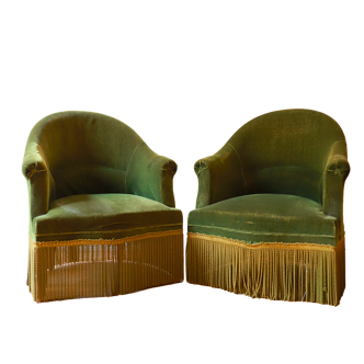 duo of toad armchairs