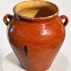 Ancien pot en terre cuite vernissée XIXeme