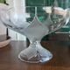 Coupe sur pied en verre Crescendo des années 70