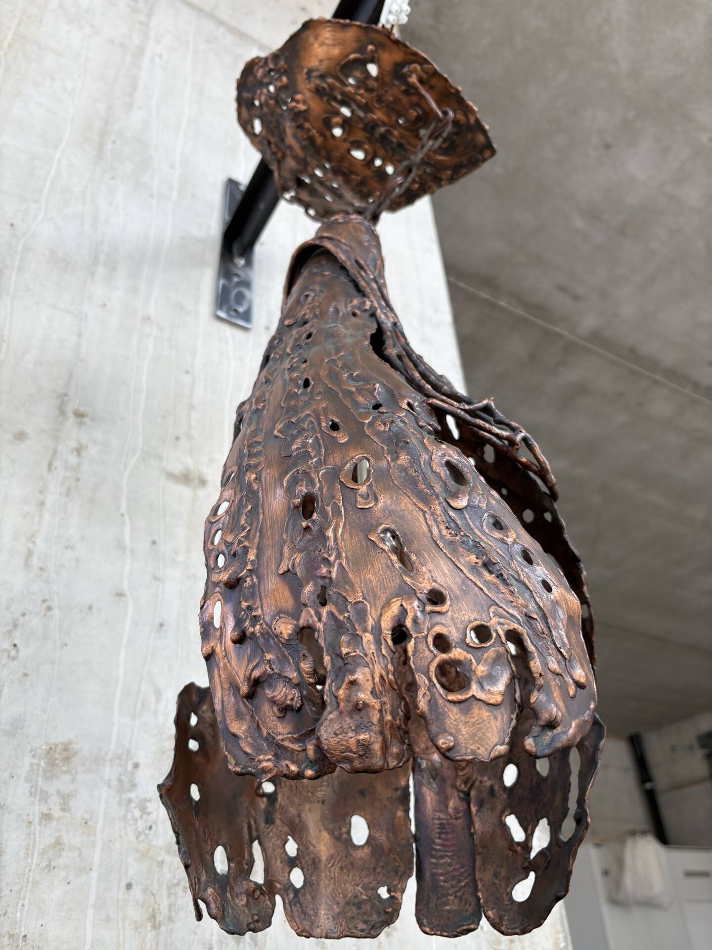Brutalist hanging lamp