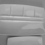 2 plats présentation faïence blanche design scandinave