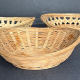 3 wicker baskets