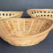 3 wicker baskets