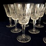 Suite of 12 crystal size wine glasses