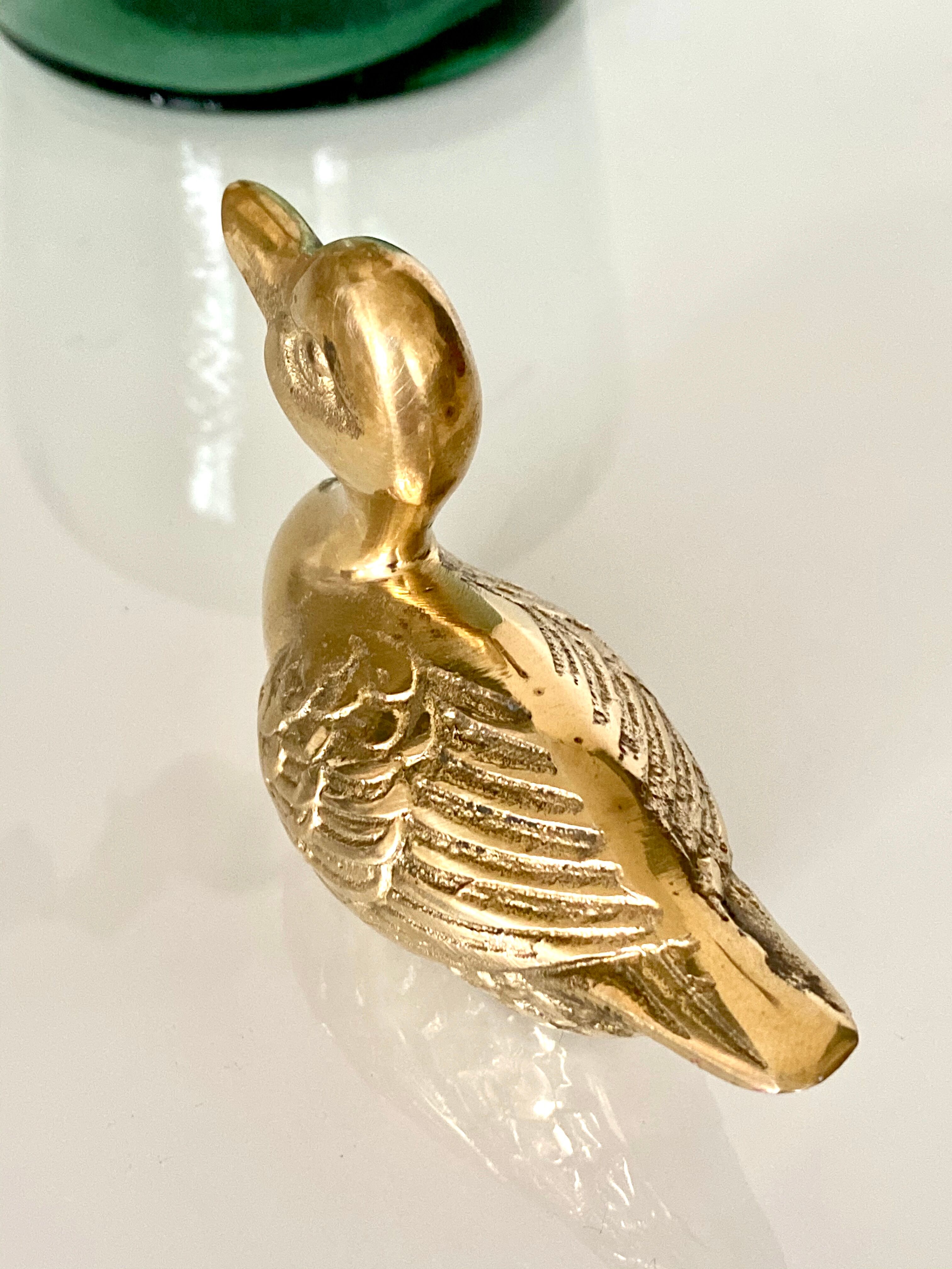 Canard en laiton vintage
