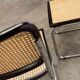 Pair of black Breuer b32 chairs and cannage