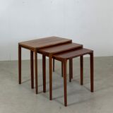 Pull out table in palisander for Wilhelm Renz, 1960s