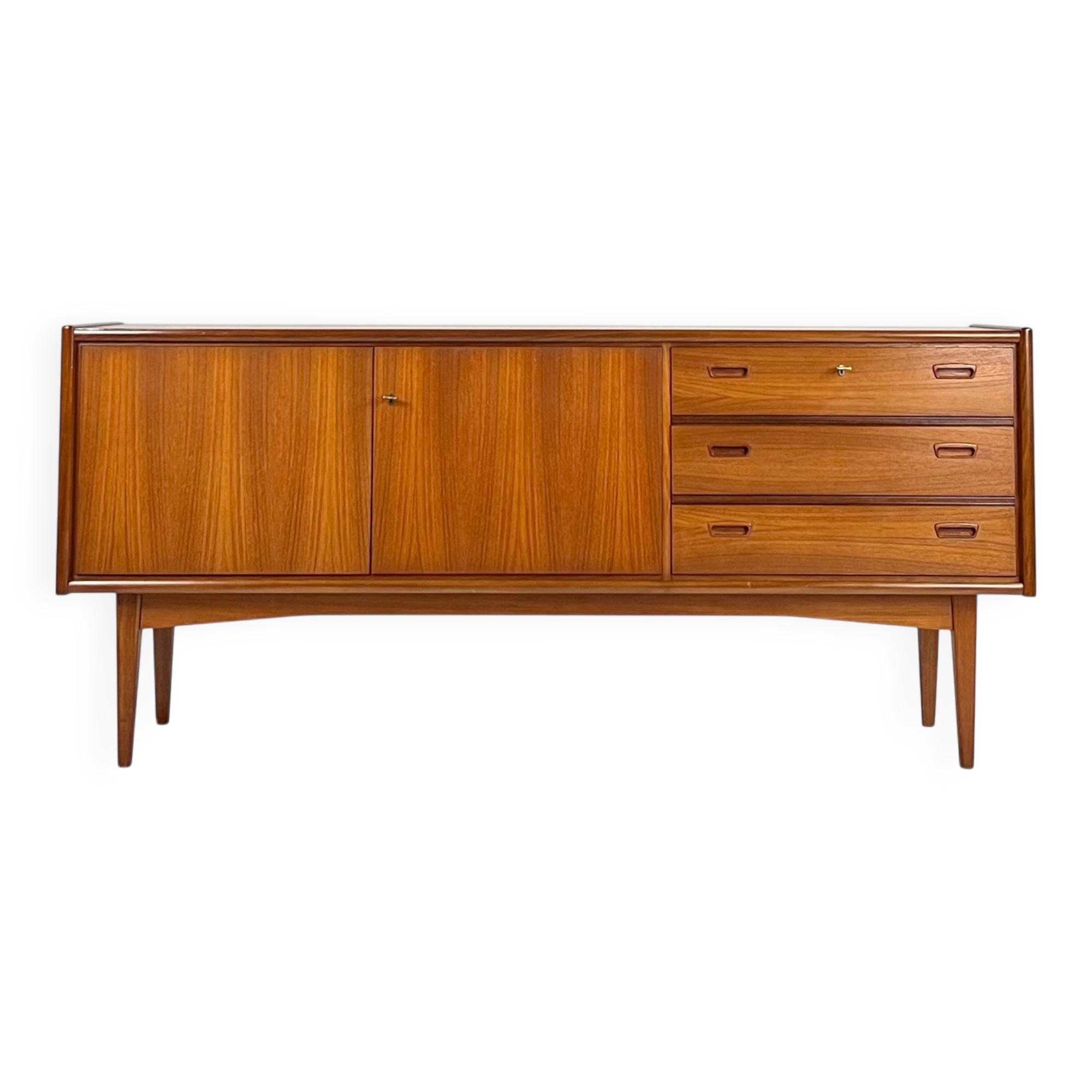 Vintage teak sideboard Bartels mid-century 60s design chest of drawers