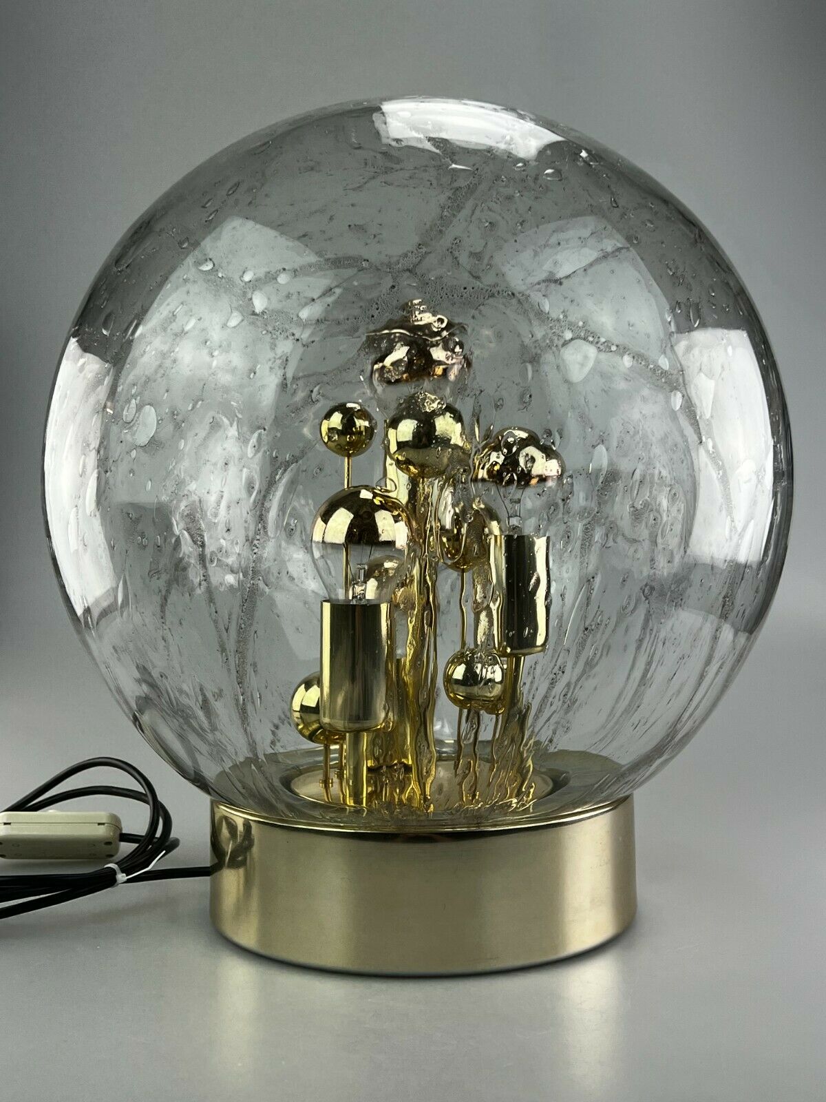 60s 70s table lamp ball lamp Doria "Big Ball" glass space age design
