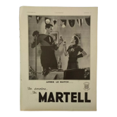 Cognac Martell paper advertisement from a period magazine in 1934