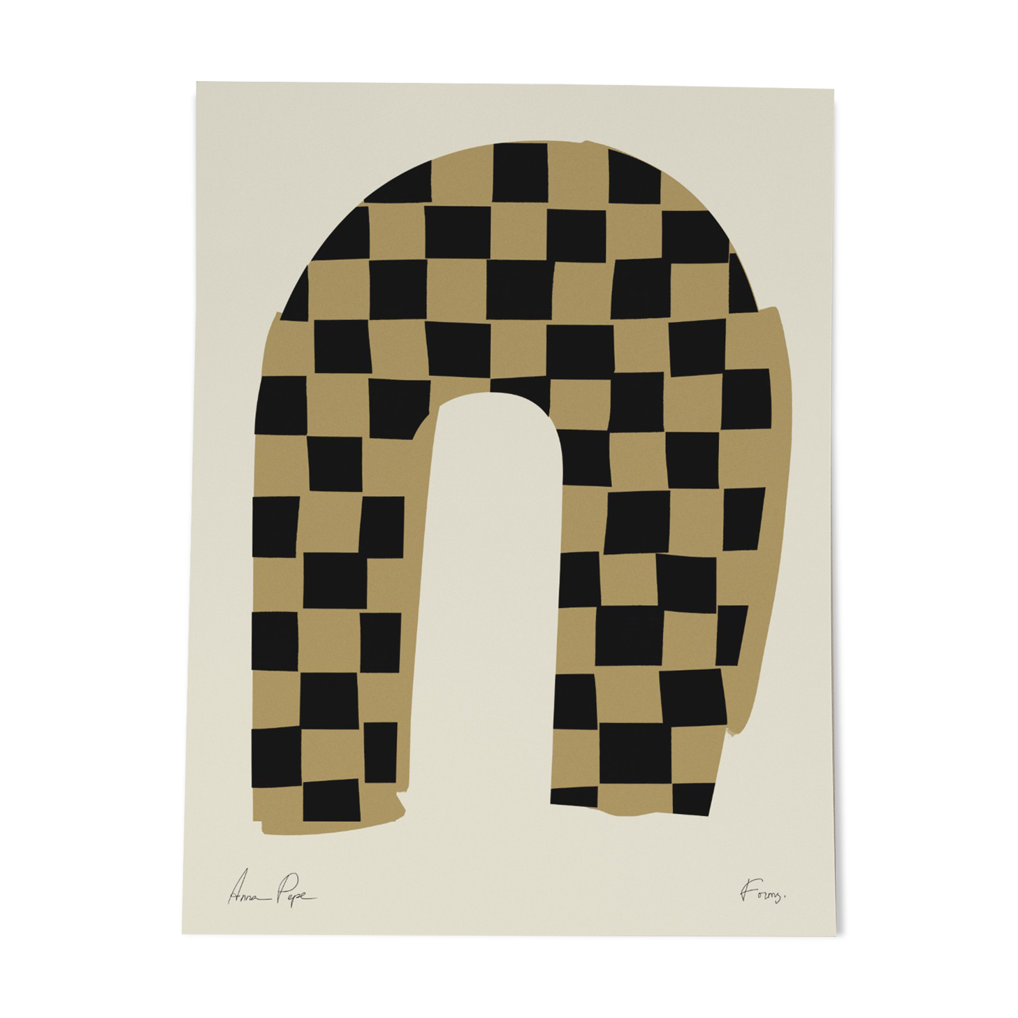 Impression d’art giclée abstraite encadrée 50x70cm