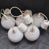 Ensemble de 5 suspensions opaline.