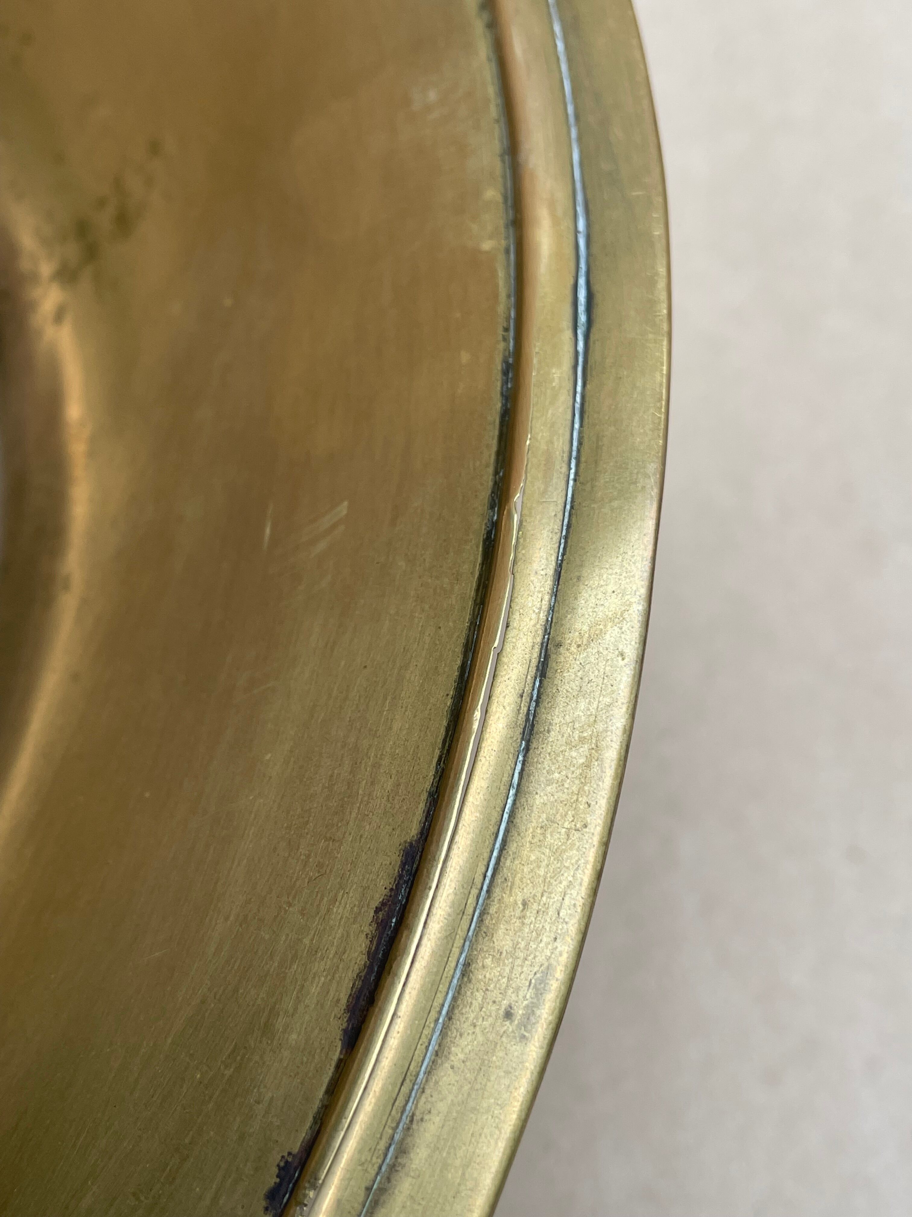 Old copper pot cover - decoration