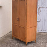 Parisian wardrobe vintage beech 1970