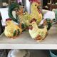 Set of candy and sugar boxes in slipware.