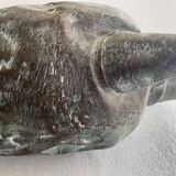 Tinned copper slave gargoulette XVII or XVIII slavery triangular trade