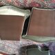 Pair of 2 khaki green velvet armchairs