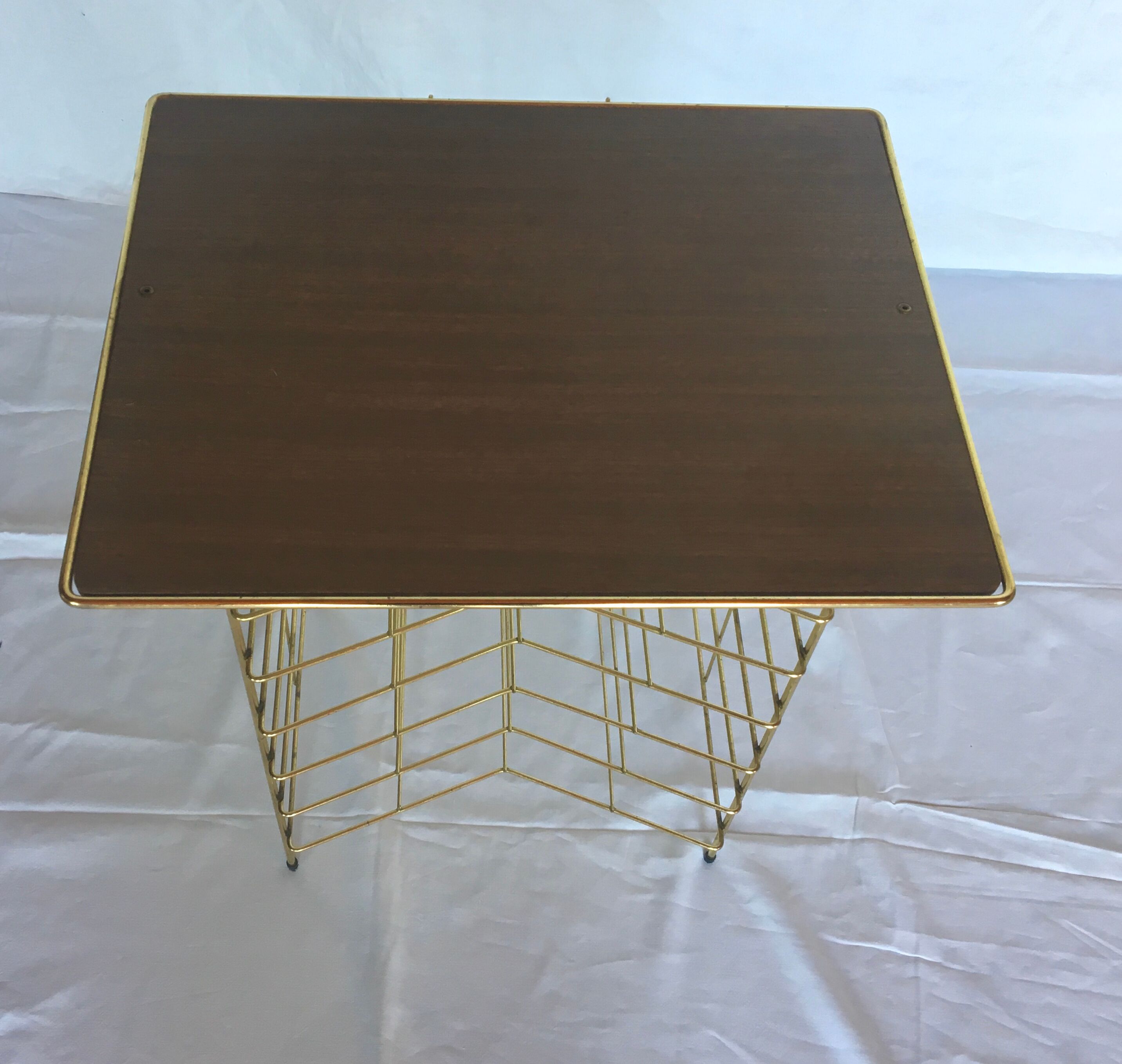 Vintage vinyl or magazine racks