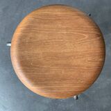 Dot Stool No. 3170 by Arne Jacobsen for Fritz Hansen in teak, 1965