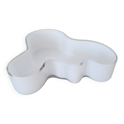 Aalto Alvar - Iittala / Coupelle en verre opal / Design finlandais