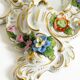 Beautiful hand-painted Mid Century porcelain wall lamp